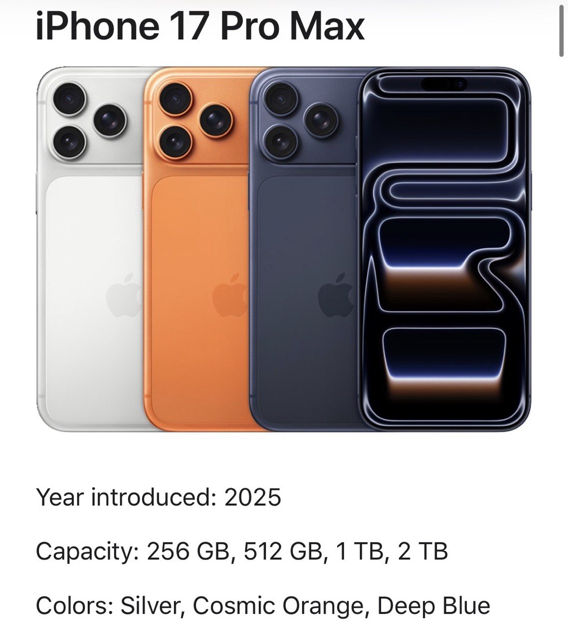 iPhone 17 Pro Max